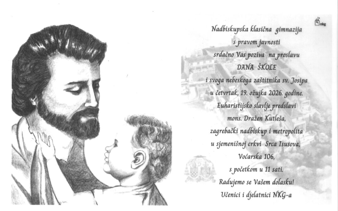 Proslava svetkovine sv. Josipa, zaštitnika Nadbiskupske klasične gimnazije