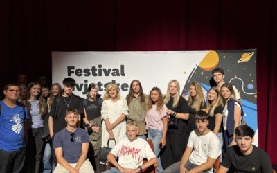Učenici 4.a na Književnoj matineji Festivala svjetske književnosti